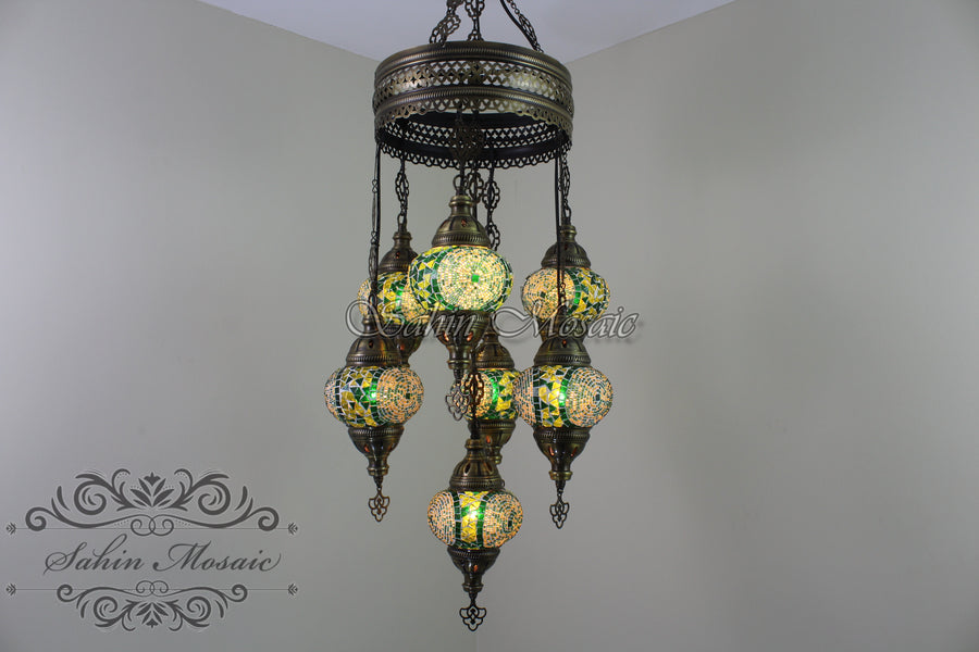 7 - BALL SULTAN CHANDELIER No2 (Medium globe)