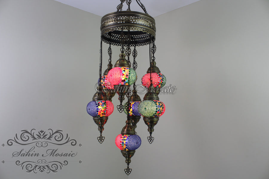7 - BALL SULTAN CHANDELIER No2 (Medium globe)