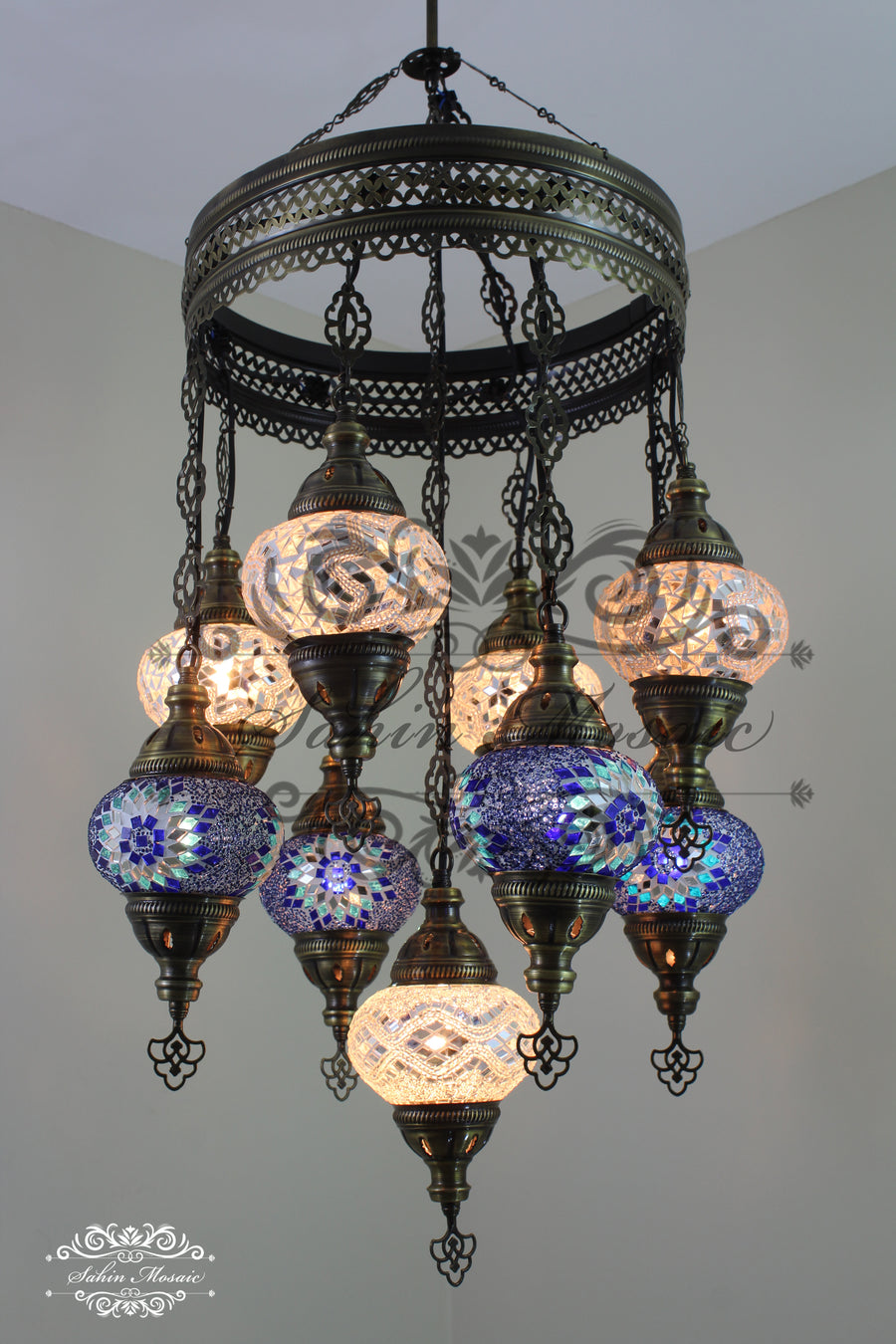 9 - BALL SULTAN CHANDELIER No2 (Medium) Globes