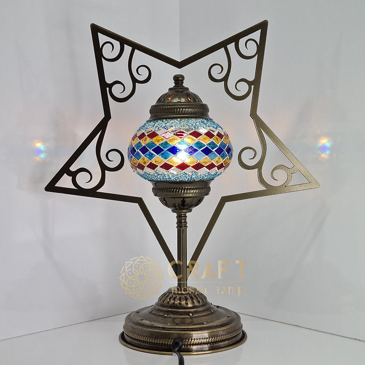Star Shape Table Lamp with No2(Medium Globe)