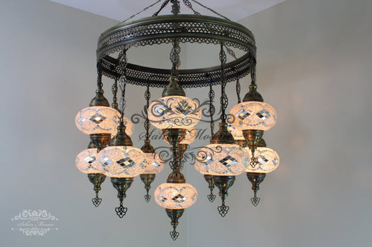 13 - BALL SULTAN CHANDELIER No3 (Large) Globes