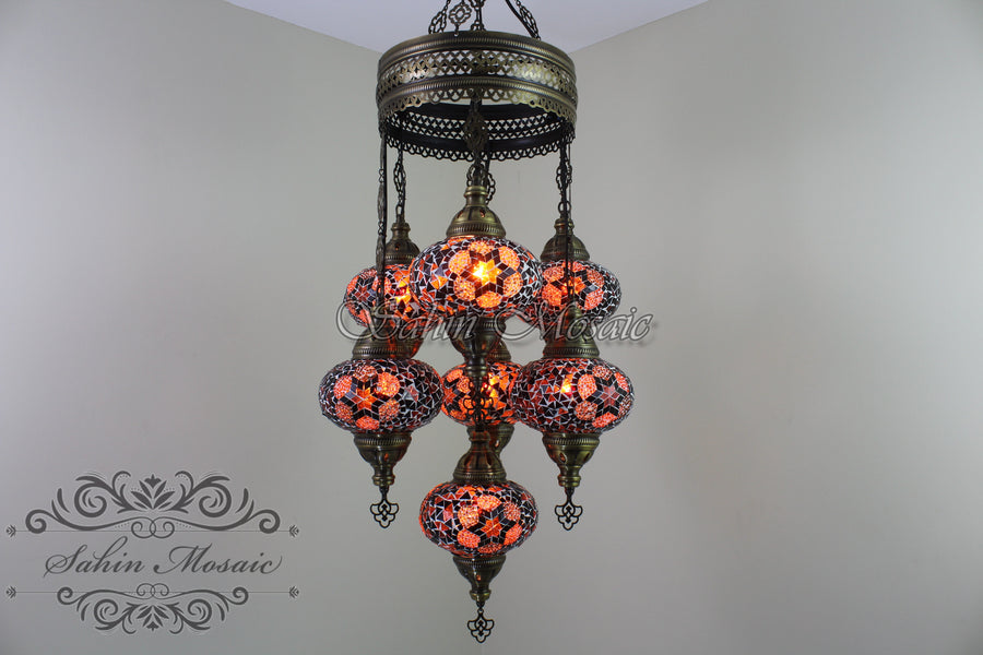 5 - BALL SULTAN CHANDELIER No3 (Large) Globes