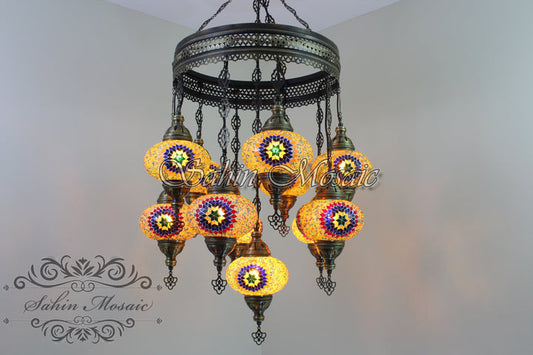 11 - BALL SULTAN CHANDELIER No3 (Large) Globes