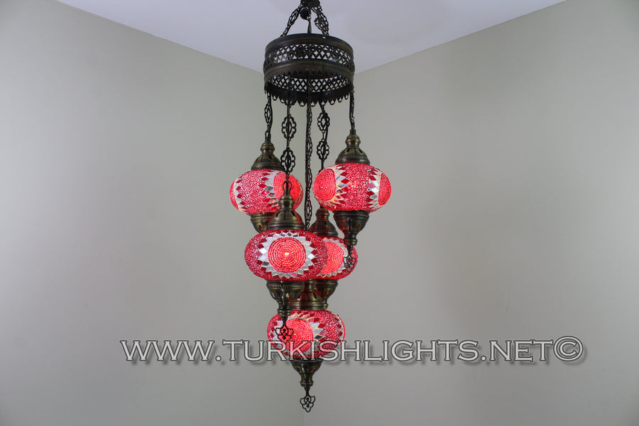 5 - BALL SULTAN CHANDELIER No3 (Large) Globes