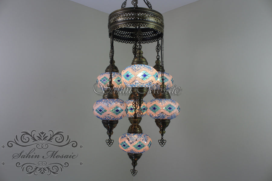 5 - BALL SULTAN CHANDELIER No3 (Large) Globes