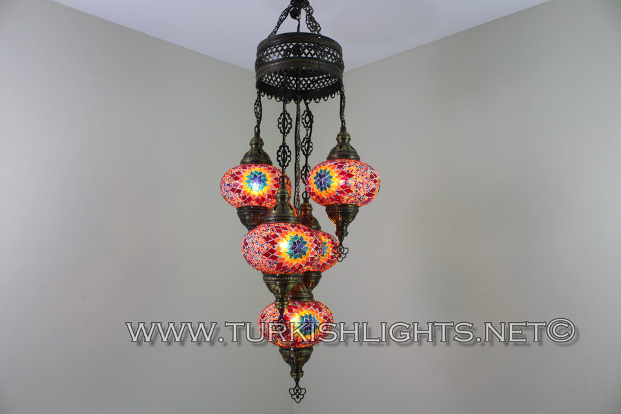 5 - BALL SULTAN CHANDELIER No3 (Large) Globes