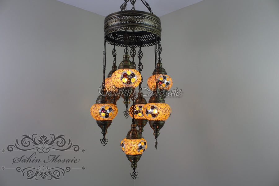 7 - BALL SULTAN CHANDELIER No2 (Medium globe)