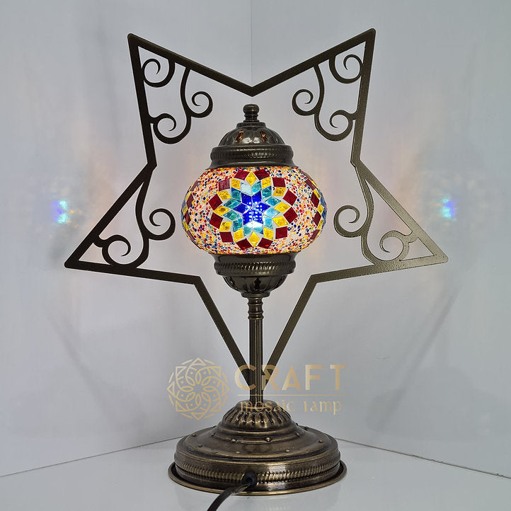 Star Shape Table Lamp with No2(Medium Globe)
