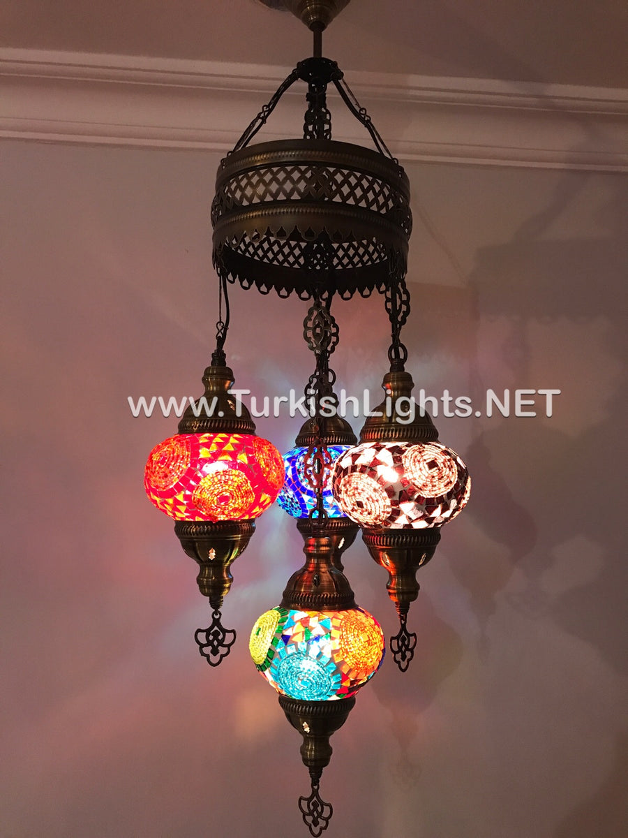 4 - BALL SULTAN CHANDELIER No2 (Medium) Globes