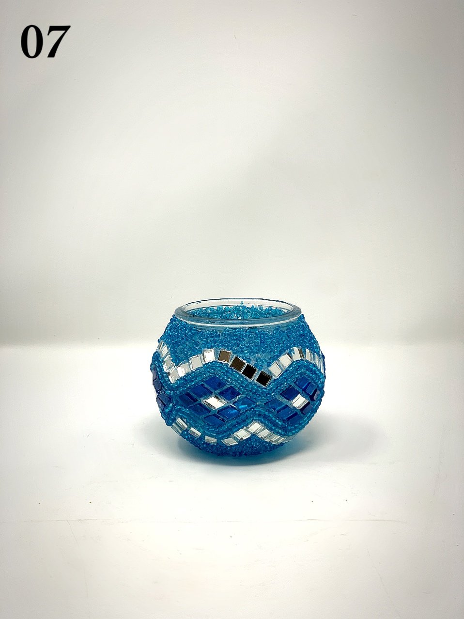 Set Of 4 Turkish Mosaic Candle Holders,ID: 139